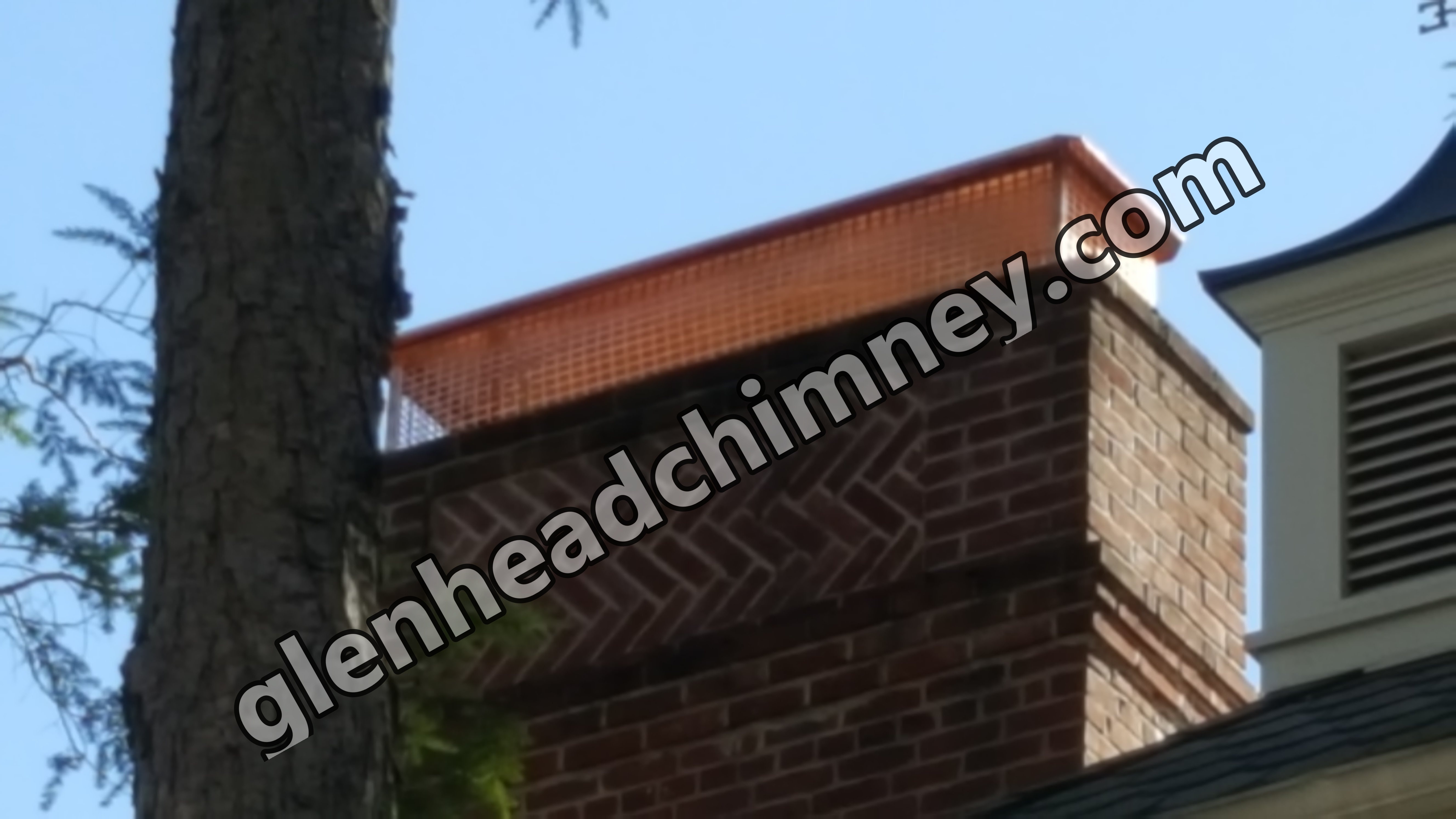 New stainless steel chimney cap installed in Glen Head, NY