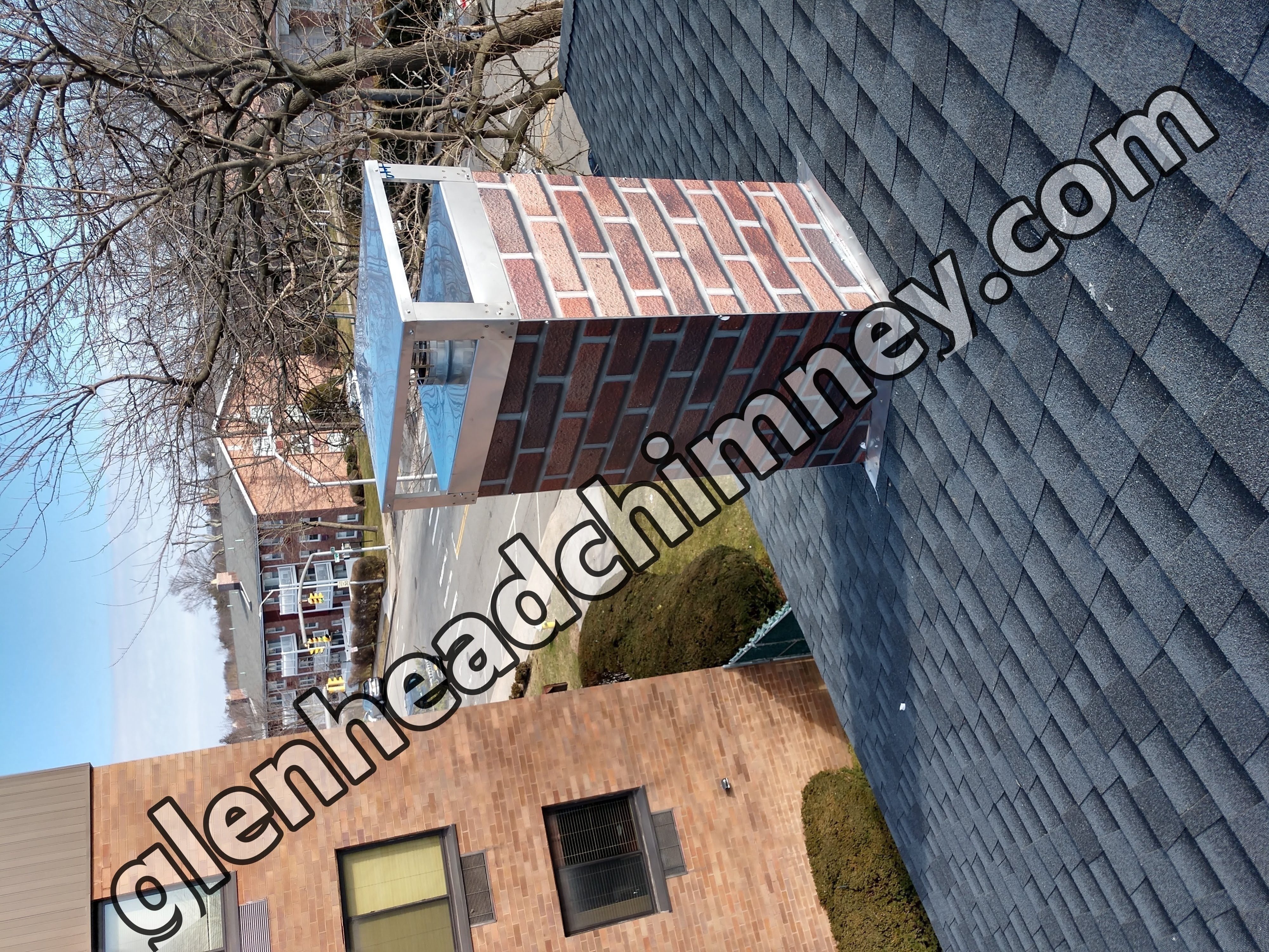 New elastomeric sealant applied to chimney crown in Glen Head, NY